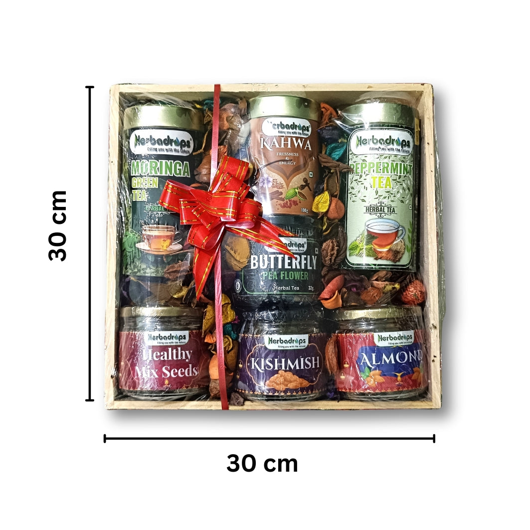 Gift Hamper- Diwali Delight Tea & Snack Basket